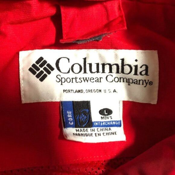 Columbia Men's Interchange Double Whammy  Jacket Shell Large Red Full Zip - Picture 3 of 16